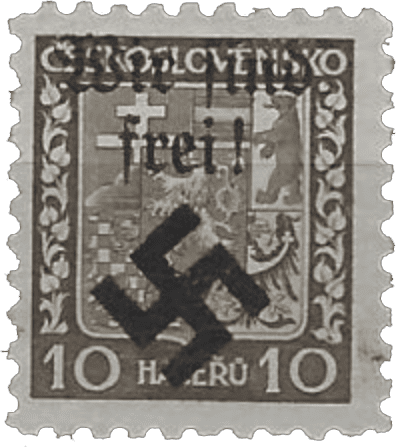 Moravská Ostrava | Sudetenland | Czechoslovakia german occupation | stamp overprint | Michel 2