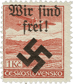 Moravská Ostrava | Czechoslovakia german occupation 1939 | stamp overprint | Michel 21