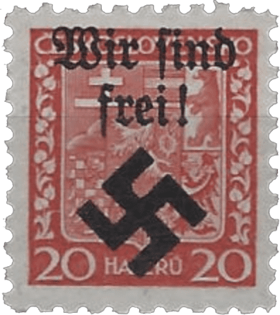 Moravská Ostrava | Sudetenland | Czechoslovakia german occupation | stamp overprint | Michel 3