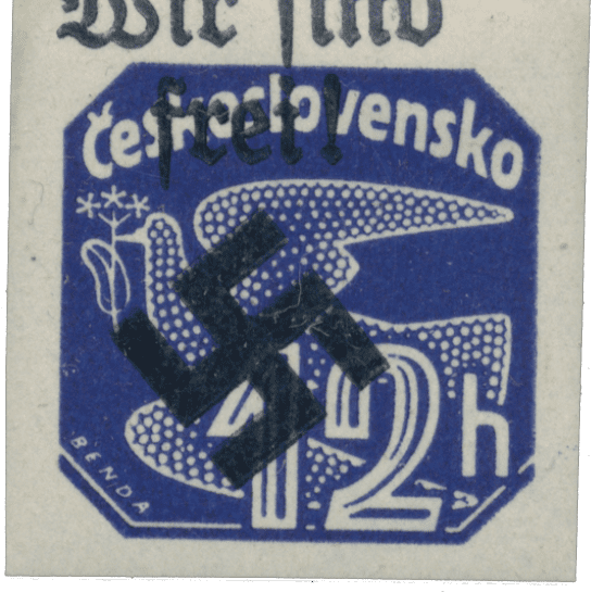 Moravská Ostrava | Czechoslovakia german occupation 1939 | stamp overprint | Newspaper stamps - Dove | Michel 37
