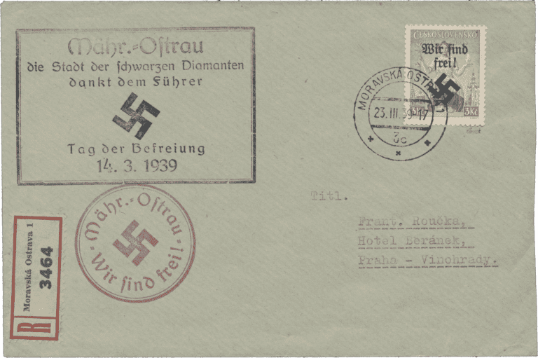 Moravská Ostrava - Dopis s 30 (23. březen 1939).