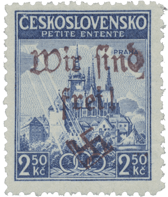 Aufdruck von Maffersdorf (Vratislavice nad Nisou) | Sudetenland | Die Postwertzeichnen des Sudetenlandes | Petite Entente| Michel 119