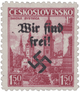 Rumburk | Rumburg | Sudetenland stamp overprint 1938 | German occupation of Czechoslovakia | Sudeten | postage stamp overprints