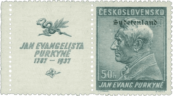 Konstantinovy Lázně overprint of czechoslovakian stamp | german occupation | 1938 | sudetenland crisis | Konstantinsbad Michel 22 ZFw
