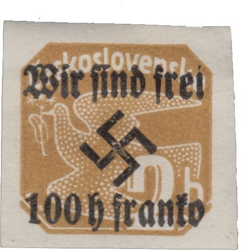 Rumburk | Rumburg | Sudetenland stamp overprint 1938 | German occupation of Czechoslovakia | Sudeten | postage stamp overprints| Michel 27