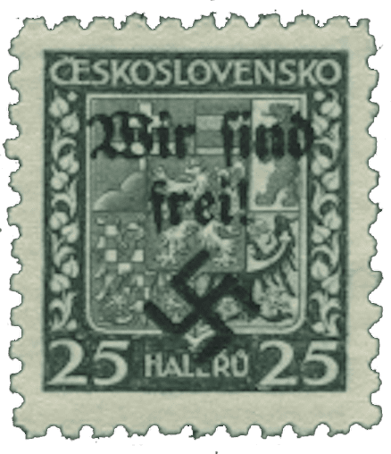 Rumburk | Rumburg | Sudetenland stamp overprint 1938 | German occupation of Czechoslovakia | Sudeten | postage stamp overprints
