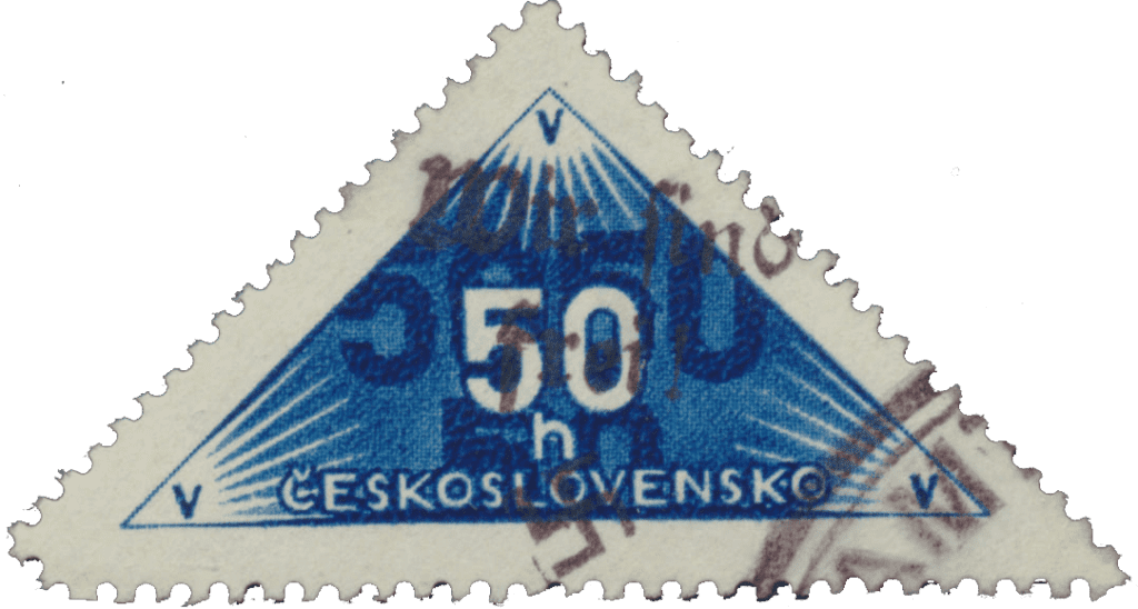 Aufdruck von Maffersdorf (Vratislavice nad Nisou) | Sudetenland | Die Postwertzeichnen des Sudetenlandes | Zustellmarke | Michel 44A