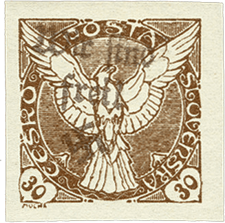 Vratislavice přetisk známky - sudety - sudetenland - Maffersdorf - Michel 48