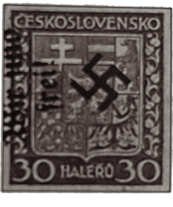 Rumburk | Rumburg | Sudetenland stamp overprint 1938 | German occupation of Czechoslovakia | Sudeten | postage stamp overprints