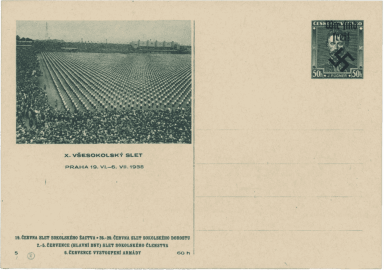 Rumburk mailing cards | Sudetenland | Sudety | German Occupation | Rumburg 1938 | Sudeten Crisis | Mi. P12B5