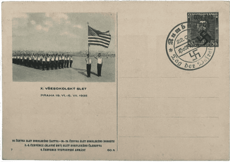 Rumburk mailing cards | Sudetenland | Sudety | German Occupation | Rumburg 1938 | Sudeten Crisis | Mi. P12B7