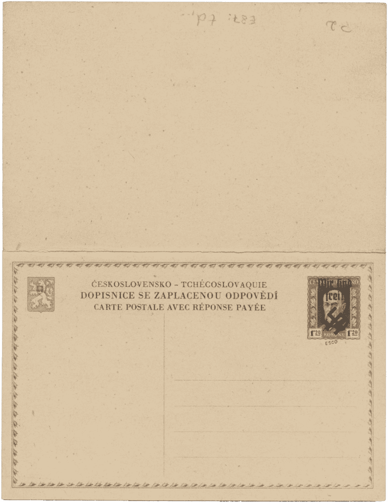 Rumburk mailing cards | Sudetenland | Sudety | German Occupation | Rumburg 1938 |Mi. p2
