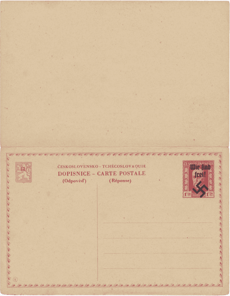 Rumburk mailing cards | Sudetenland | Sudety | German Occupation | Rumburg 1938 |Mi. p3