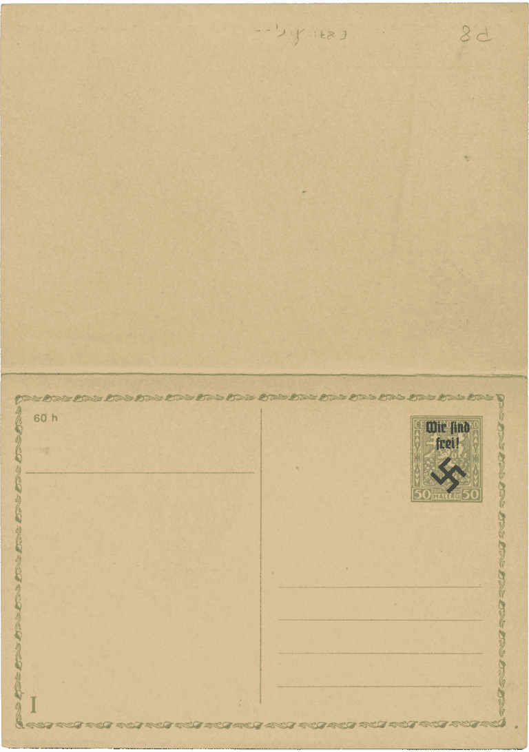 Rumburk mailing cards | Sudetenland | Sudety | German Occupation | Rumburg 1938 | Sudeten Crisis | Mi. P8