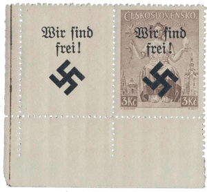 Mi. 31 LW with type I on the rand and type II on the stamp