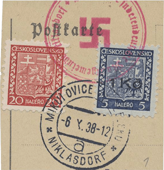 Niklasdorf | Sudetenland | Die Postwertzeichnen des Sudetenlandes